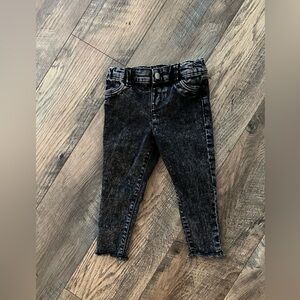BOGO Oshkosh raw hem black acid wash 18 months jeans